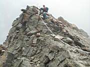 Sulla Cresta di accesso al rifugio Quintino Sella