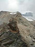 La cresta di accesso al rifugio